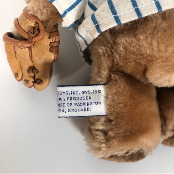 Vintage Eden Toys Paddington Bear Baseball Mitt 1975, 1981 Plush Teddy B… - Picture 7 of 10